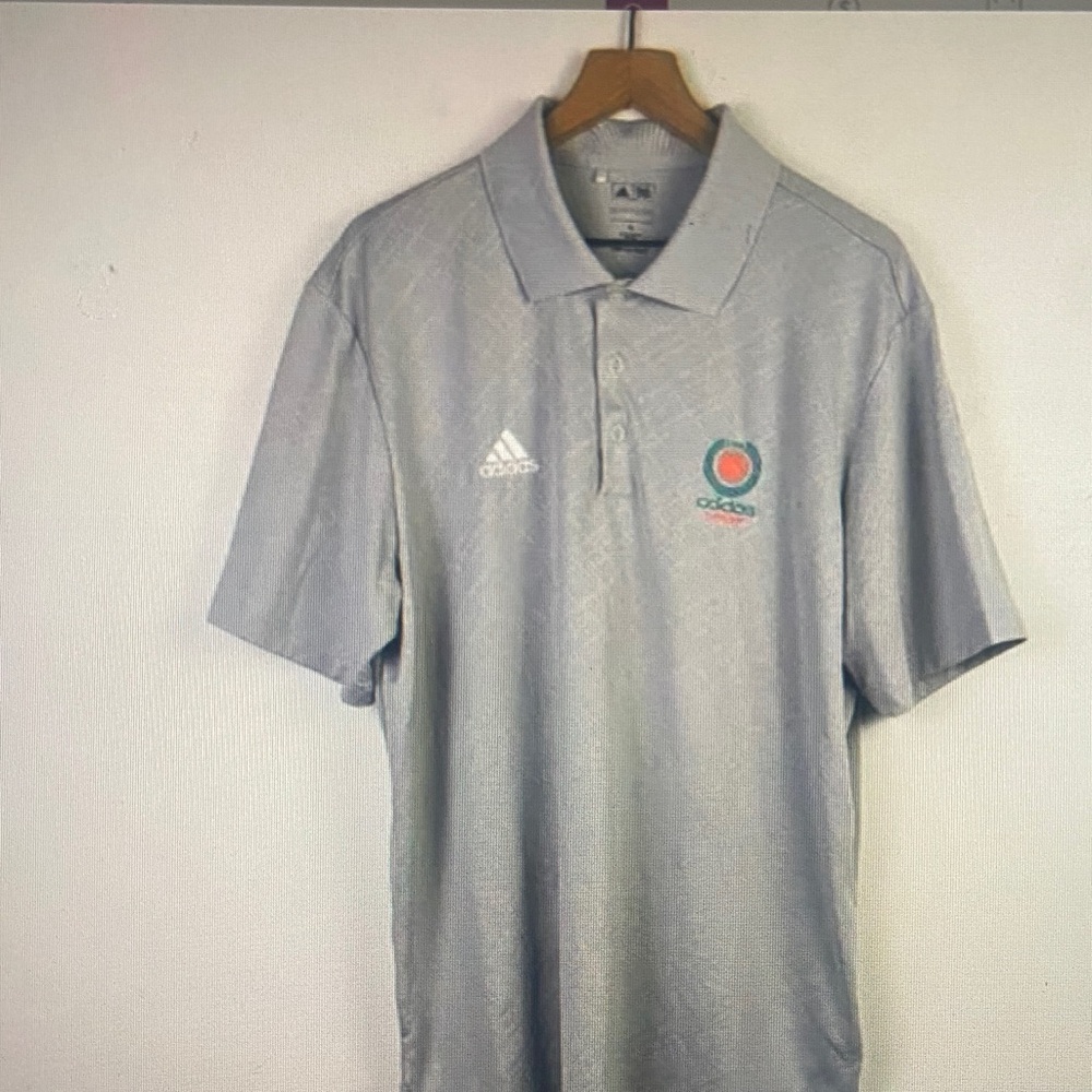 Adidas Pure Motion Men's Short Sleeve
Golf Polo Shirt Gray XL
